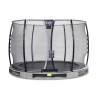 EXIT Trampoline enterré Elegant ø305cm avec filet de sécurité Economy - gris