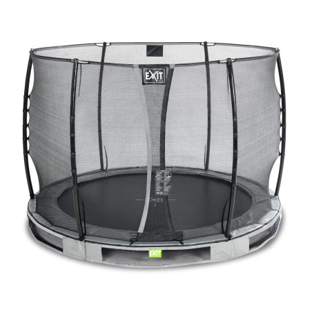 EXIT Trampoline enterré Elegant ø305cm avec filet de sécurité Economy - gris
