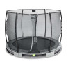 EXIT Trampoline enterré Elegant ø305cm avec filet de sécurité Economy - gris