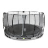 EXIT Trampoline enterré Elegant ø427cm avec filet de sécurité Economy - gris