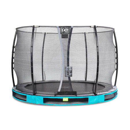 EXIT Trampoline enterré Elegant ø305cm avec filet de sécurité Economy - bleu