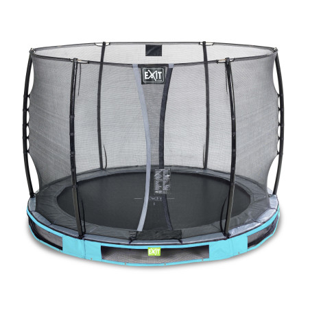 EXIT Trampoline enterré Elegant ø305cm avec filet de sécurité Economy - bleu