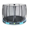 EXIT Trampoline enterré Elegant ø305cm avec filet de sécurité Economy - bleu
