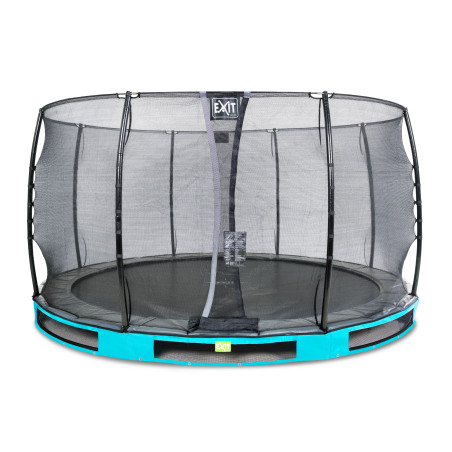 EXIT Trampoline enterré Elegant ø366cm avec filet de sécurité Economy - bleu