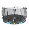 EXIT Trampoline enterré Elegant ø366cm avec filet de sécurité Economy - bleu