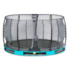 EXIT Trampoline enterré Elegant ø427cm avec filet de sécurité Economy - bleu
