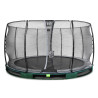EXIT Trampoline enterré Elegant ø427cm avec filet de sécurité Economy - vert