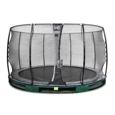 EXIT Trampoline enterré Elegant ø366cm avec filet de sécurité Economy - vert