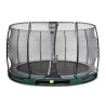 EXIT Trampoline enterré Elegant ø366cm avec filet de sécurité Economy - vert