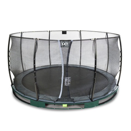 EXIT Trampoline enterré Elegant ø366cm avec filet de sécurité Economy - vert