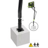 EXIT Panneau de basketball Galaxy pour fixation au sol - black edition