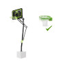 EXIT Panneau de basketball Galaxy pour fixation au sol avec anneau de dunk - black edition