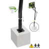 EXIT Panneau de basketball Galaxy pour fixation au sol avec anneau de dunk - black edition
