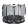 EXIT Trampoline enterré Elegant ø305cm avec filet de sécurité Economy - noir