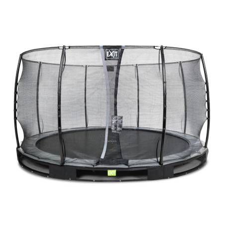EXIT Trampoline enterré Elegant ø366cm avec filet de sécurité Economy - noir