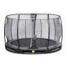 EXIT Trampoline enterré Elegant ø366cm avec filet de sécurité Economy - noir