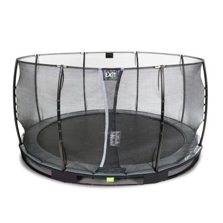 EXIT Trampoline enterré Elegant ø366cm avec filet de sécurité Economy - noir