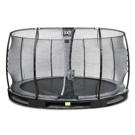 EXIT Trampoline enterré Elegant ø427cm avec filet de sécurité Economy - noir
