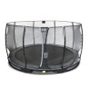 EXIT Trampoline enterré Elegant ø427cm avec filet de sécurité Economy - noir