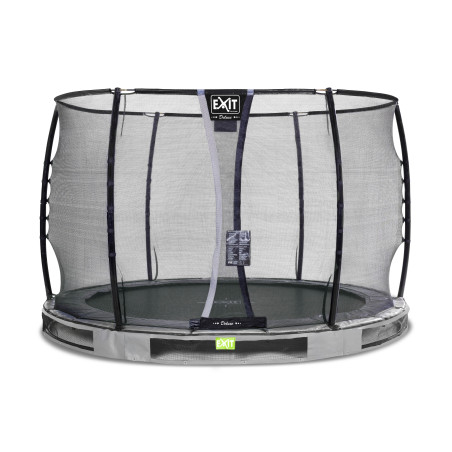 EXIT Trampoline enterré Elegant Premium ø305cm avec filet de sécurité Deluxe - gris