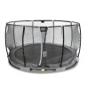 EXIT Trampoline enterré Elegant Premium ø427cm avec filet de sécurité Deluxe - gris