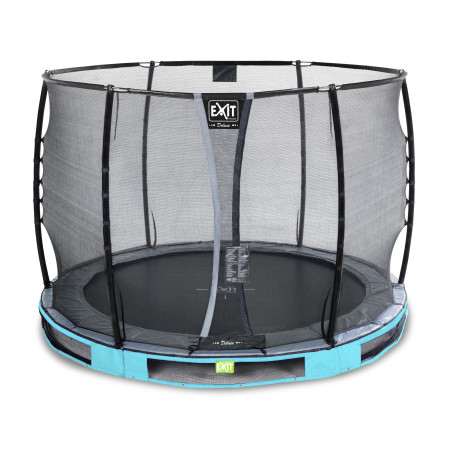 EXIT Trampoline enterré Elegant Premium ø305cm avec filet de sécurité Deluxe - bleu