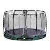 EXIT Trampoline enterré Elegant Premium ø366cm avec filet de sécurité Deluxe - vert