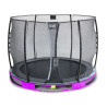 EXIT Trampoline enterré Elegant ø305cm avec filet de sécurité Economy - violet