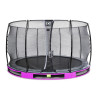EXIT Trampoline enterré Elegant ø366cm avec filet de sécurité Economy - violet