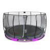 EXIT Trampoline enterré Elegant ø427cm avec filet de sécurité Economy - violet