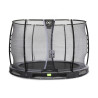 EXIT Trampoline enterré Elegant Premium ø305cm avec filet de sécurité Deluxe - noir