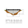 EXIT Trampoline enterré Elegant Premium ø305cm avec filet de sécurité Deluxe - noir