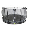 EXIT Trampoline enterré Elegant Premium ø427cm avec filet de sécurité Deluxe - noir
