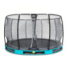 EXIT Trampoline enterré Elegant Premium ø366cm avec filet de sécurité Deluxe - bleu