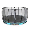 EXIT Trampoline enterré Elegant Premium ø366cm avec filet de sécurité Deluxe - bleu
