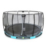 EXIT Trampoline enterré Elegant Premium ø427cm avec filet de sécurité Deluxe - bleu