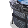 EXIT Piscine couverte Stone ø427x122cm avec pompe filtrante à sable - grise