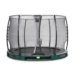 EXIT Trampoline enterré Elegant ø305cm avec filet de sécurité Economy - vert