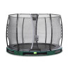 EXIT Trampoline enterré Elegant ø305cm avec filet de sécurité Economy - vert