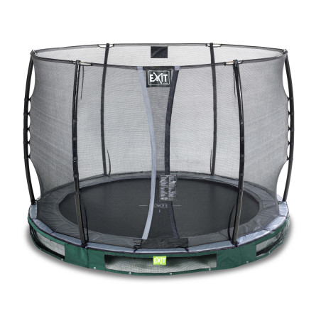 EXIT Trampoline enterré Elegant ø305cm avec filet de sécurité Economy - vert