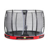 EXIT Trampoline enterré Elegant ø305cm avec filet de sécurité Economy - rouge