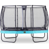 EXIT Trampoline Elegant Premium de 214x366cm avec filet de sécurité Deluxe - bleu