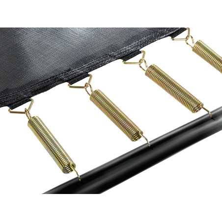 EXIT Trampoline Elegant Premium de 214x366cm avec filet de sécurité Deluxe - bleu