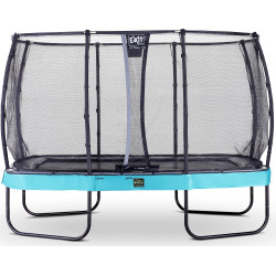 EXIT Trampoline Elegant Premium de 244x427cm avec filet de sécurité Deluxe - bleu