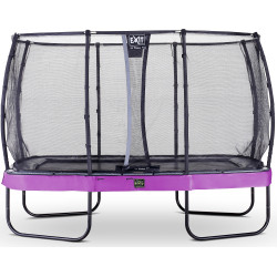 EXIT Trampoline Elegant Premium de 214x366cm avec filet de sécurité Deluxe - violet
