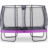 EXIT Trampoline Elegant Premium de 214x366cm avec filet de sécurité Deluxe - violet
