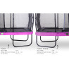 EXIT Trampoline Elegant Premium de 244x427cm avec filet de sécurité Deluxe - violet