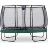 EXIT Trampoline Elegant Premium de 244x427cm avec filet de sécurité Deluxe - vert