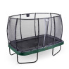 EXIT Trampoline Elegant Premium de 244x427cm avec filet de sécurité Deluxe - vert
