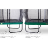 EXIT Trampoline Elegant Premium de 244x427cm avec filet de sécurité Deluxe - vert